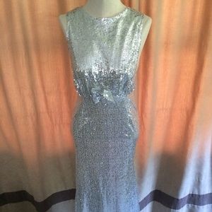 Silver Sequin Dress